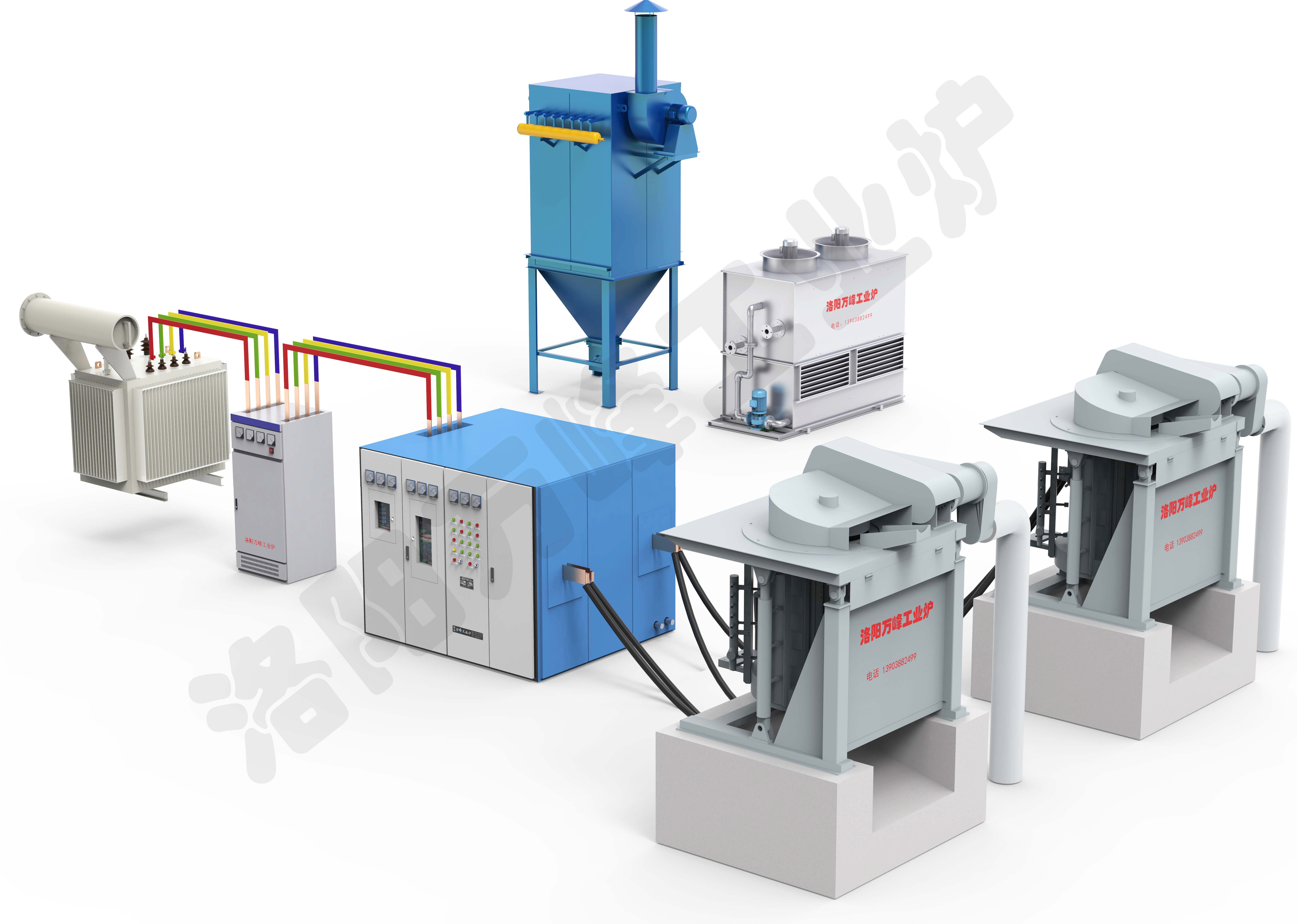 中頻爐冷卻水的溫度、壓力監測方法