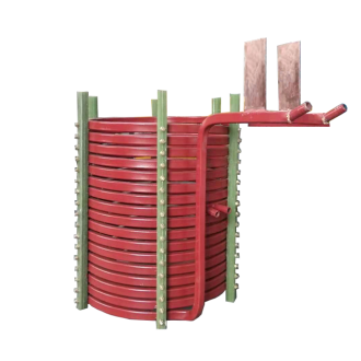 中頻爐，感應爐，中頻電爐，感應電爐中感應線(xiàn)圈的作用：(洛陽(yáng)萬(wàn)峰工業(yè)爐)